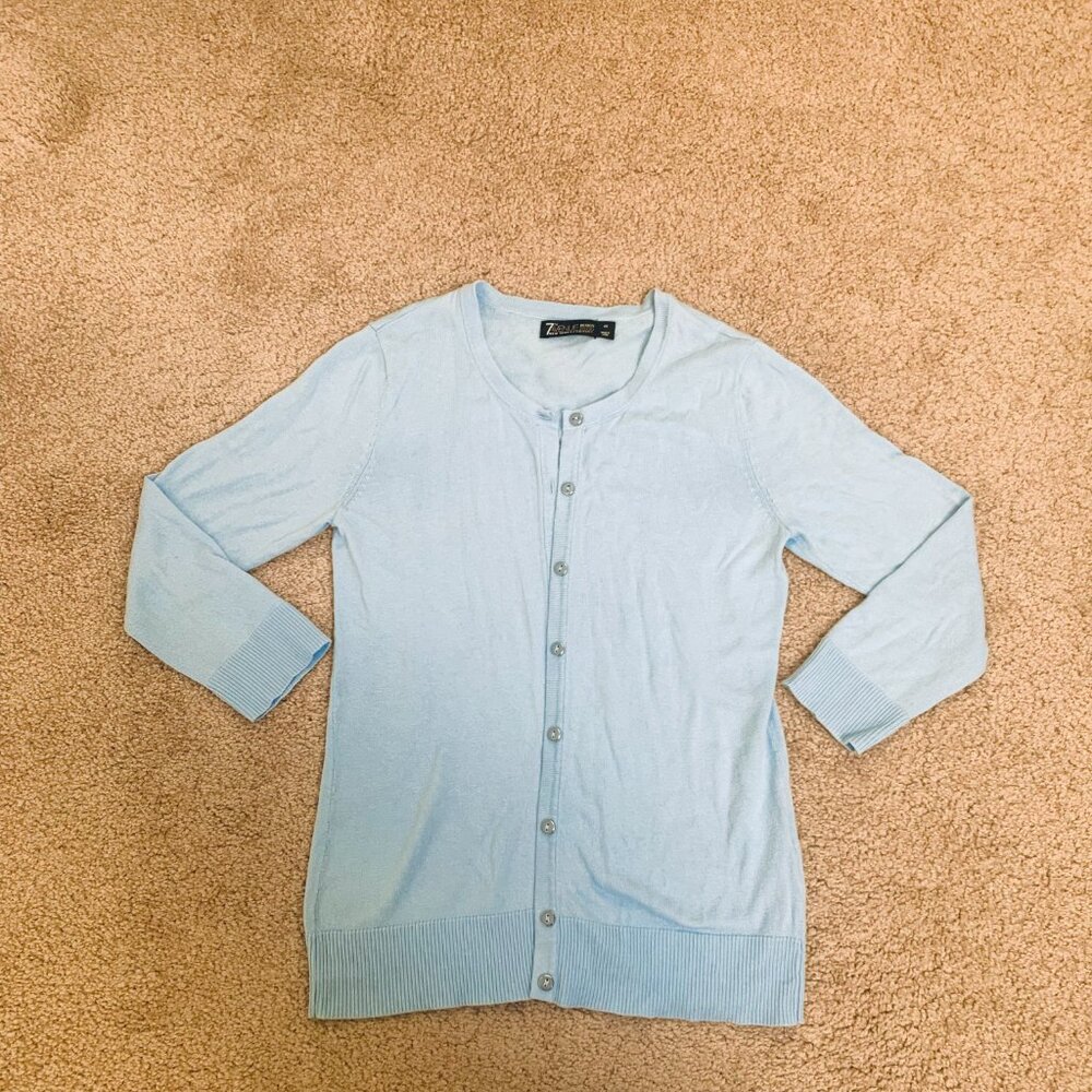 New York & Company Cotton Cardigan XS